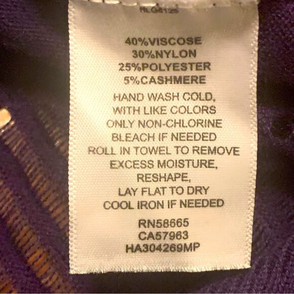 HALOGEN KNIT TOP WOMEN XLP NAVY BLUE ROUND NECKLINE SHEER LOOSE KNIT. - Picture 7 of 7